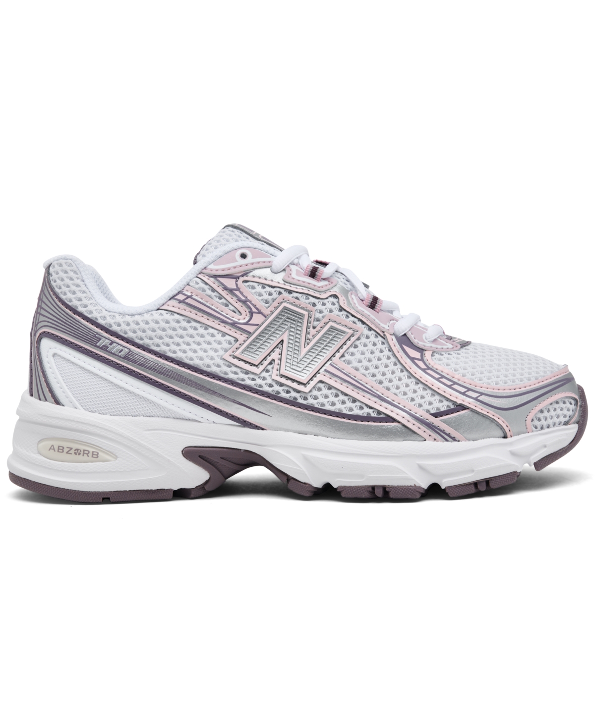 New Balance Pink Low Top Sneakers With Logo Patch On Side And Tongue And Perforated Panels In Pink