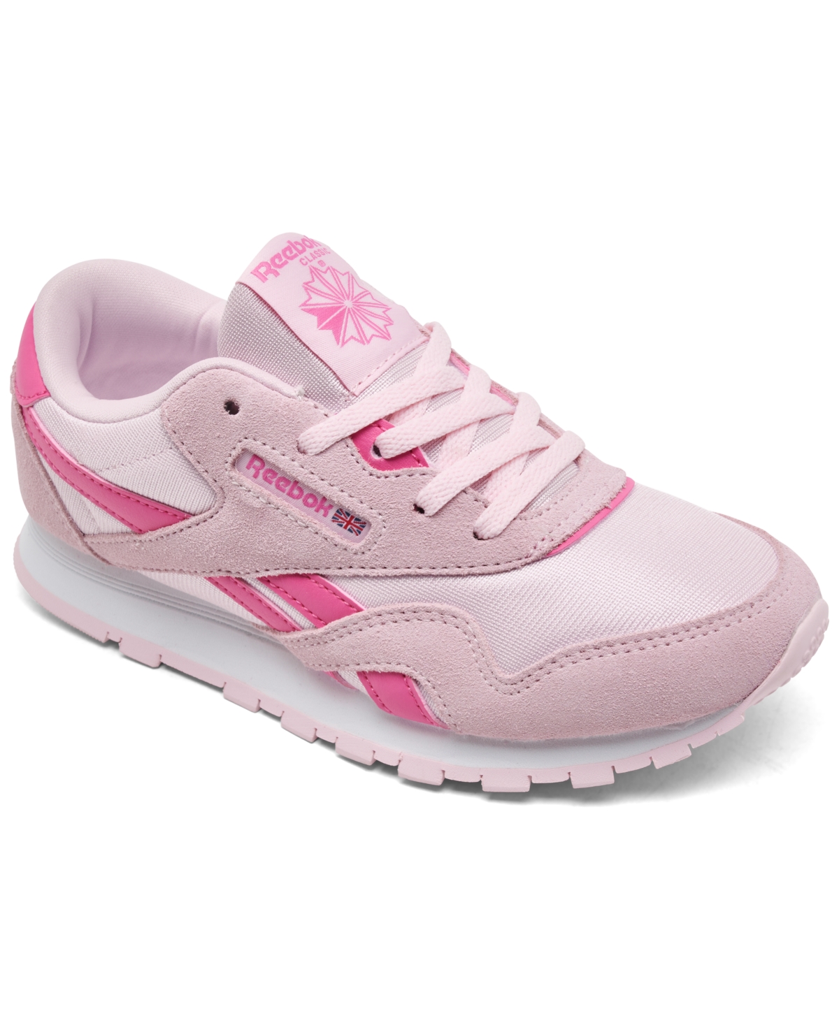 Reebok Kids' Little Girls Classic Nylon Casual Sneakers From Finish Line