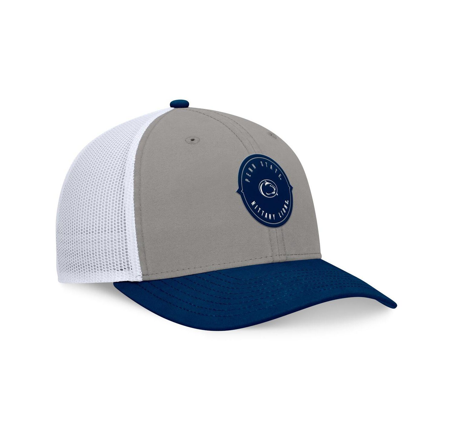 Men's Gray/Navy Penn State Nittany Lions Rob Trucker Adjustable Hat