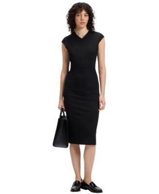 Hugo Boss - Women's Stretch Fabric Cap-Sleeve Dress