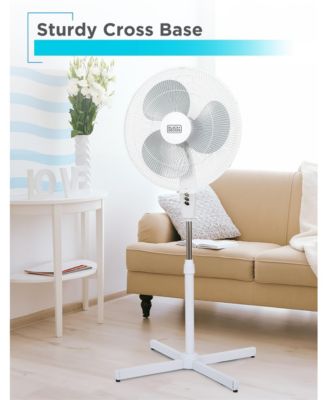 18 Inch Oscillating Pedestal Fan with 3 Speed Settings for Home and Office Air Fan