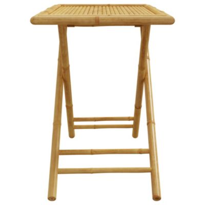 Folding Patio Table 43.3"x21.7"x29.5" Bamboo