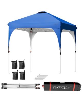 6.6x6.6 FT Pop up Canopy Tent Shelter Height Adjustable w/ Roller Bag