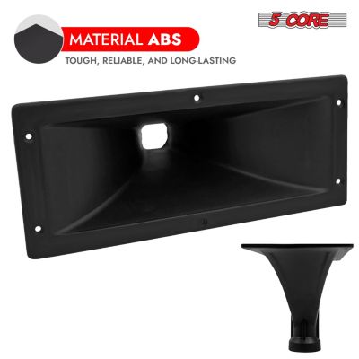 5Core Screw On Compression Driver Horn Tweeter Throat 15X5-4 Pcs ABS Build Heavy Duty