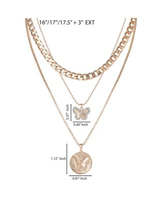 Layered Coin & Charm Pendant Necklace