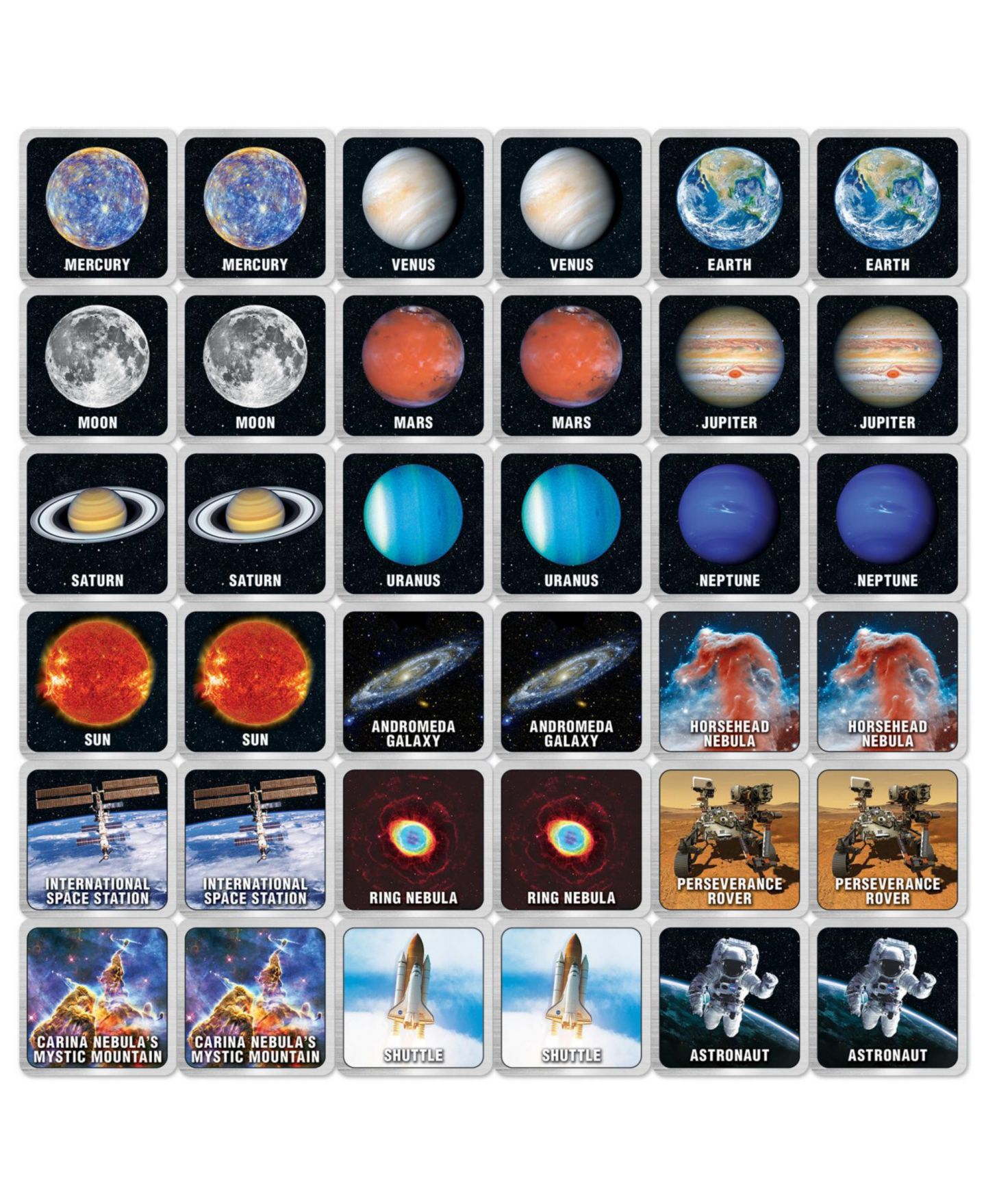 Детская игрушка MasterPieces Puzzles MasterPieces Officially Licensed NASA Matching Game for Kids — фото 2