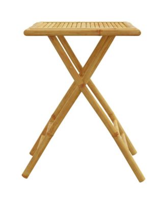 Garden Table Natural Bamboo Bamboo Small Foldable