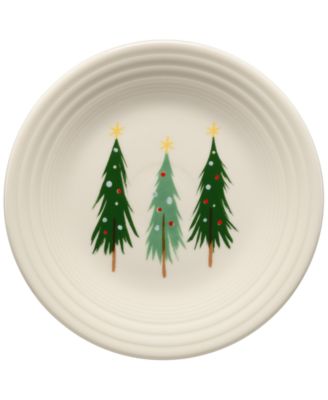 Fiesta - Jolly Christmas Three Trees Classic Rim 9" Luncheon Plate