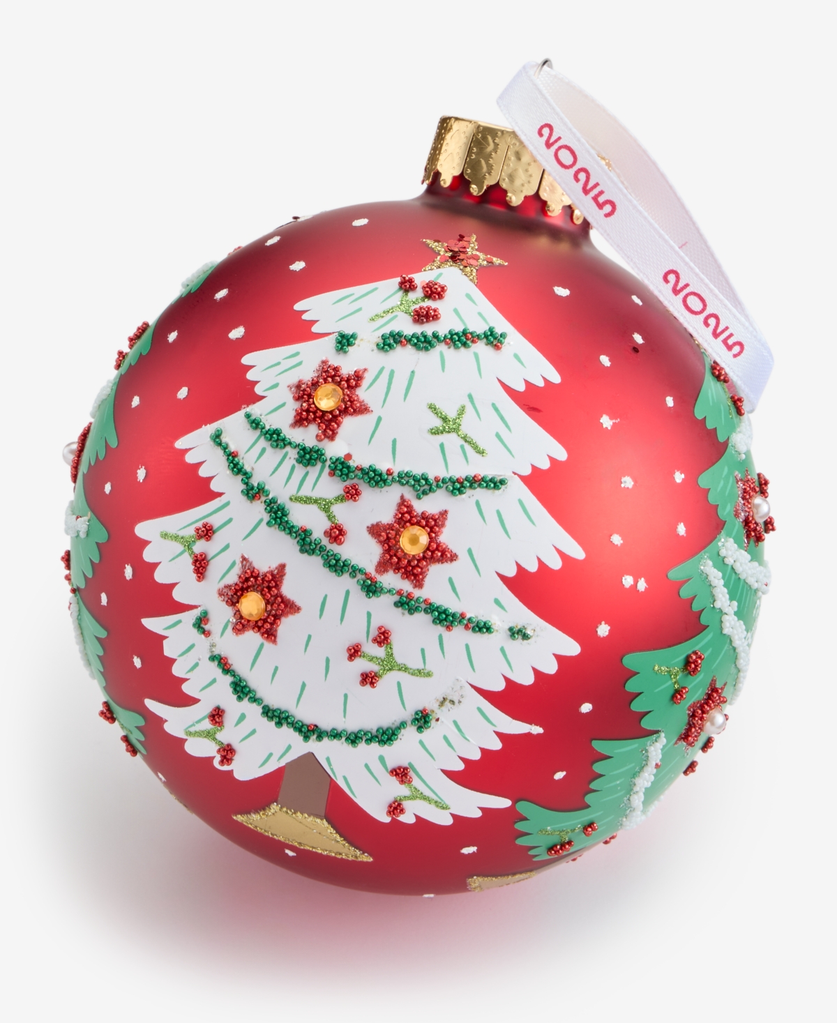 Holiday Lane Heritage Christmas Tree Ball Ornament, Macy's Exclusive In Transparent