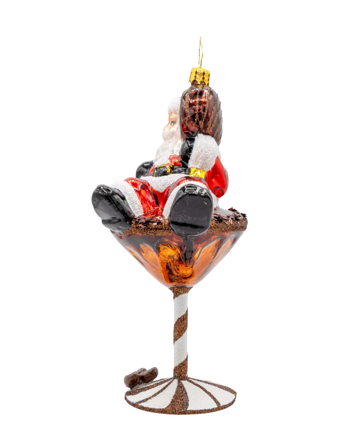 Christopher Radko Santas Merry Martini Brew Ornament In Multi
