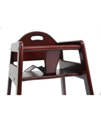 LA BABY Single Piece   Solid Wood   Stackable Design   High Chair