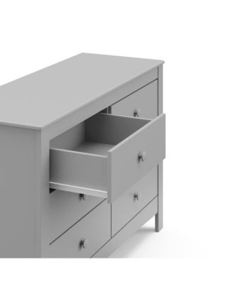 Noah 6 Drawer Double Dresser (Pebble Gray)