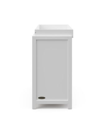 Teddi 3 Drawer Chest with Changing Table Topper (White)