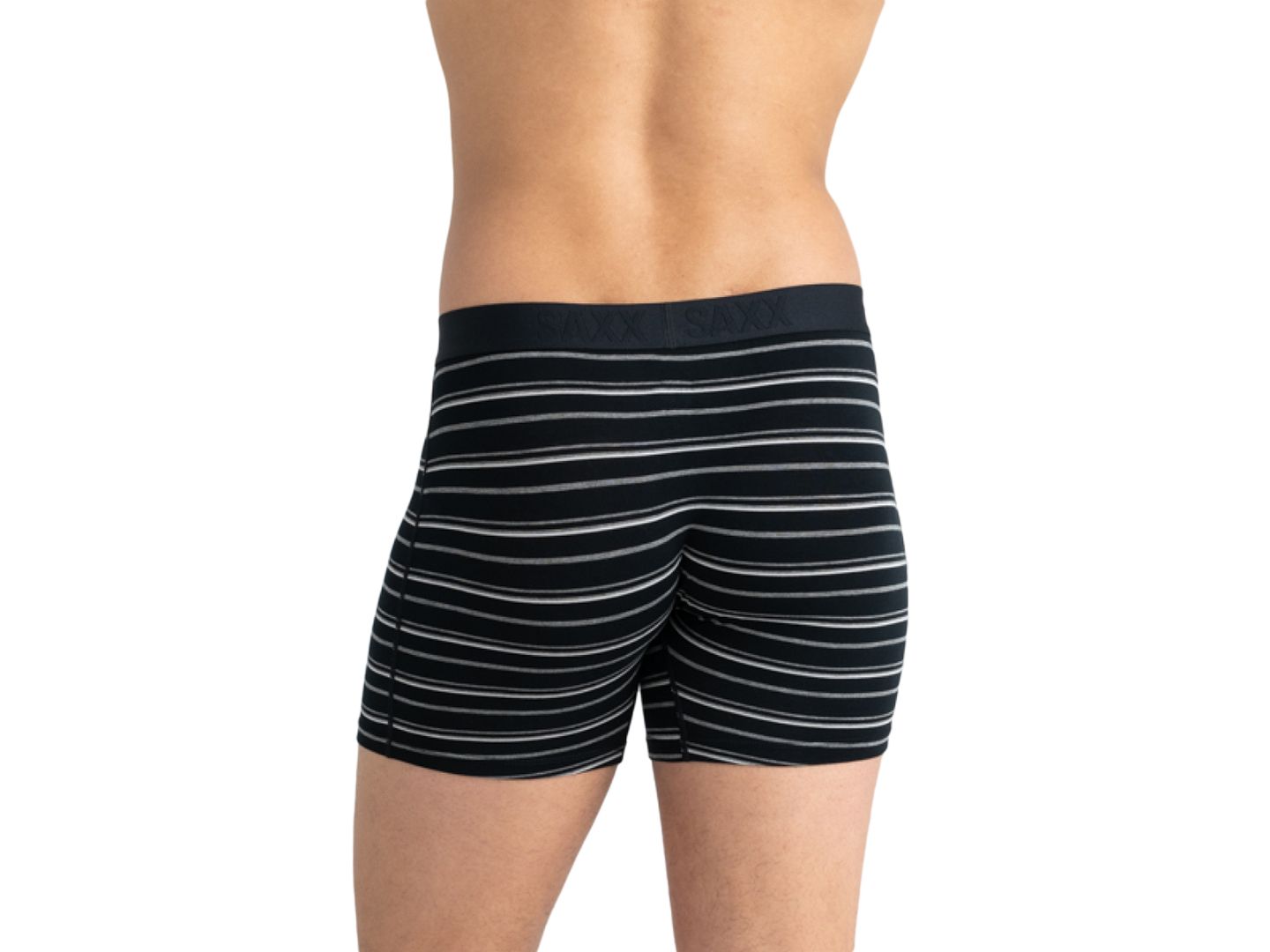 Трусы-боксеры Slim-Fit для мужчин — SAXX, цвет: Чёрный полосатый — фото 4