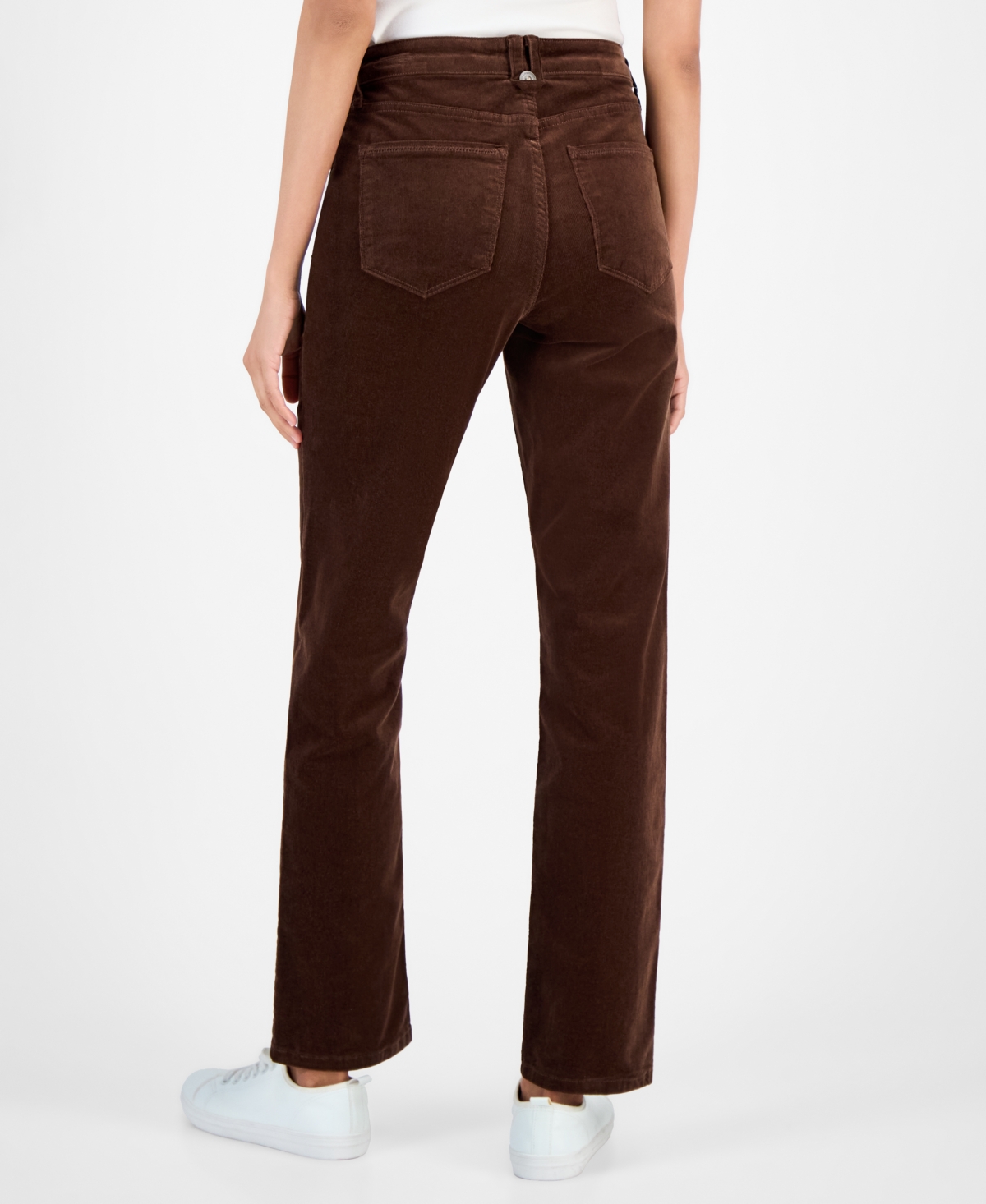 Nautica Jeans Women's Mid-rise Corduroy Pants In Brown