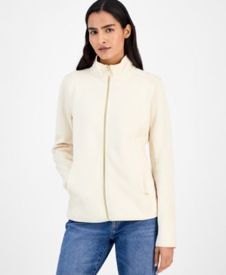 Women's Zip-Front Fleece Sweater jacket 