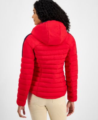 Women's Hooded Long-Sleeve Puffer Jacket 