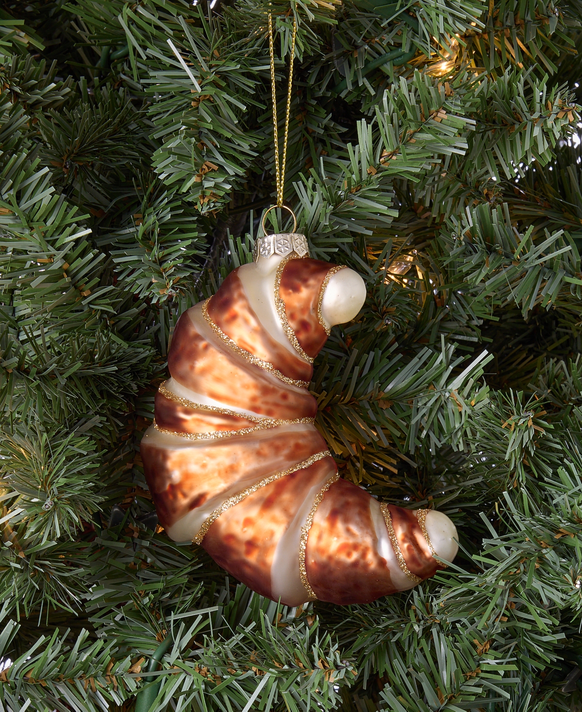 Holiday Lane Foodie Croissant Ornament, Macy's Exclusive In Transparent