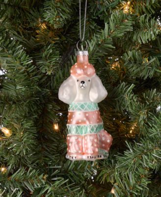 Pets Glass Poodle Ornament, Macy's Exclusive 