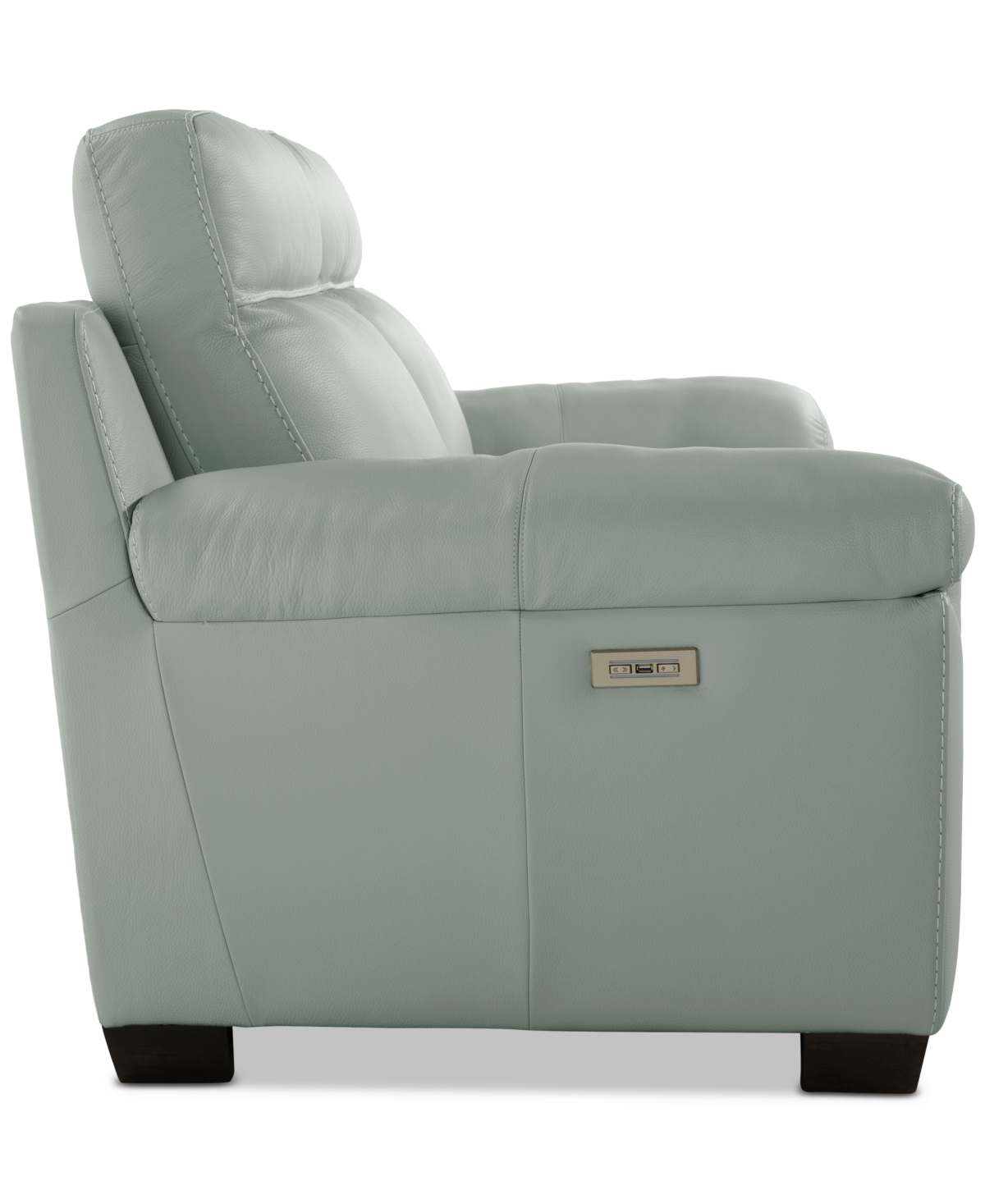 Macy's Julius Ii 2-pc. Leather Sofa With 2 Power Recliners, Exclusively At  In Gray