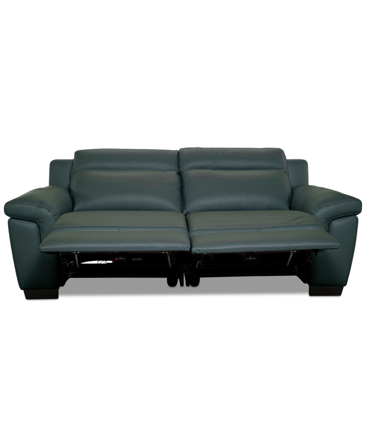 Macy's Julius Ii 2-pc. Leather Sofa With 2 Power Recliners, Exclusively At  In Blue