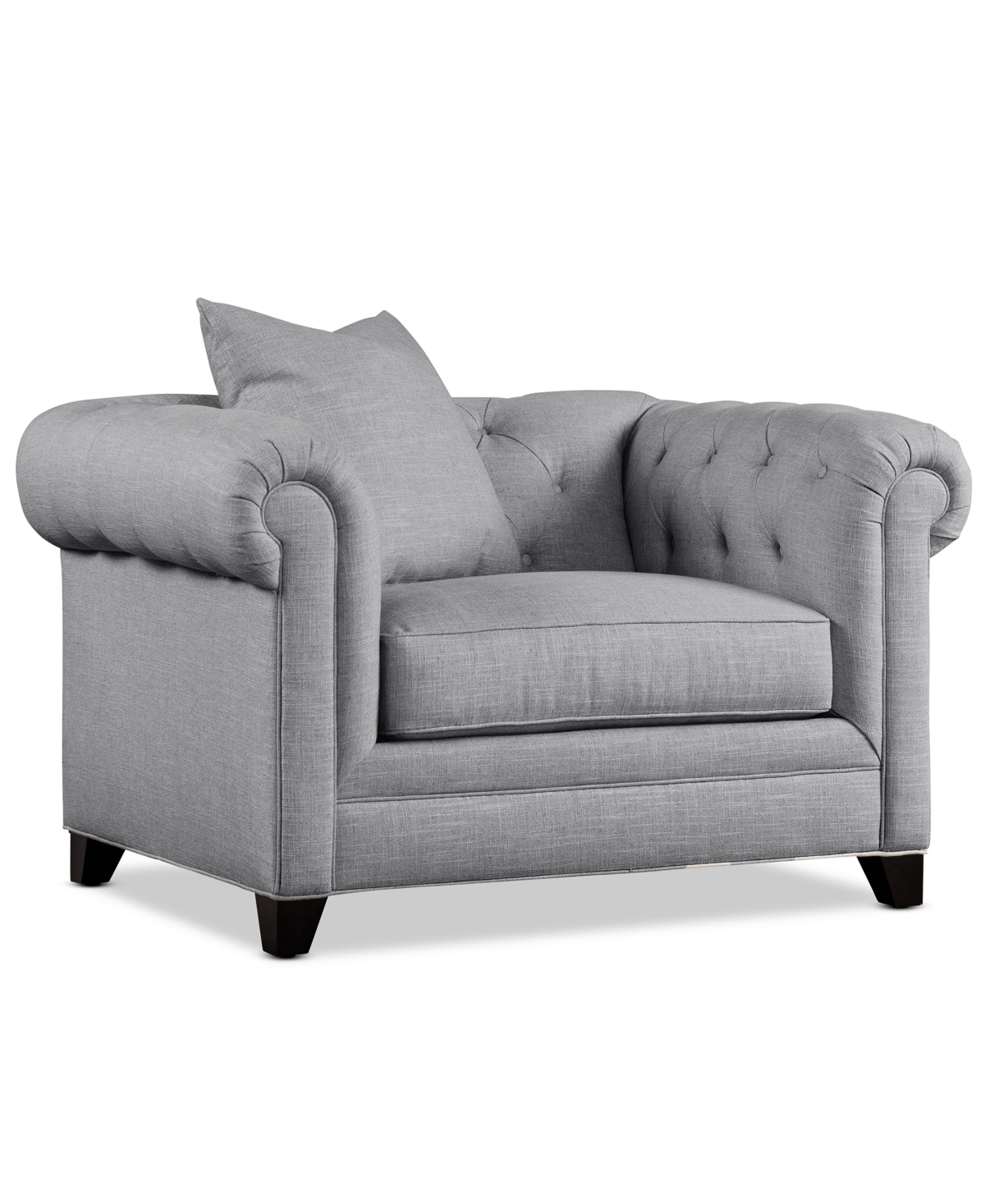 Jonathan Louis Kallison Fabric Arm Chair, Exclusively At Macy's In Gray