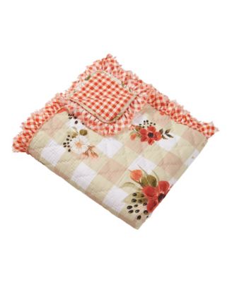 Cotton Reversible Quilted Throw, 50" x 60"