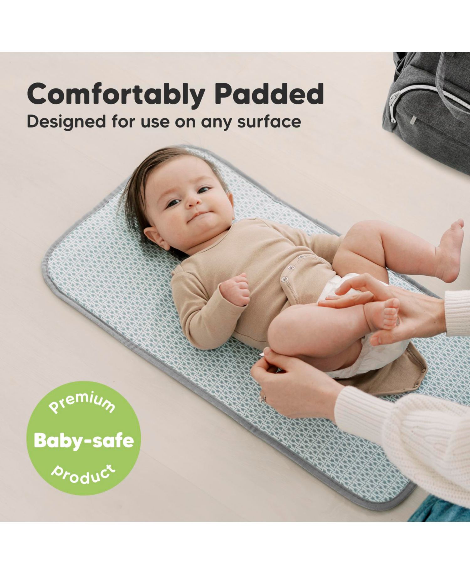 Swift Diaper Changing Pad, Portable Waterproof Diaper Changing Pad for Baby, Travel Changing Pad for Diaper Bag