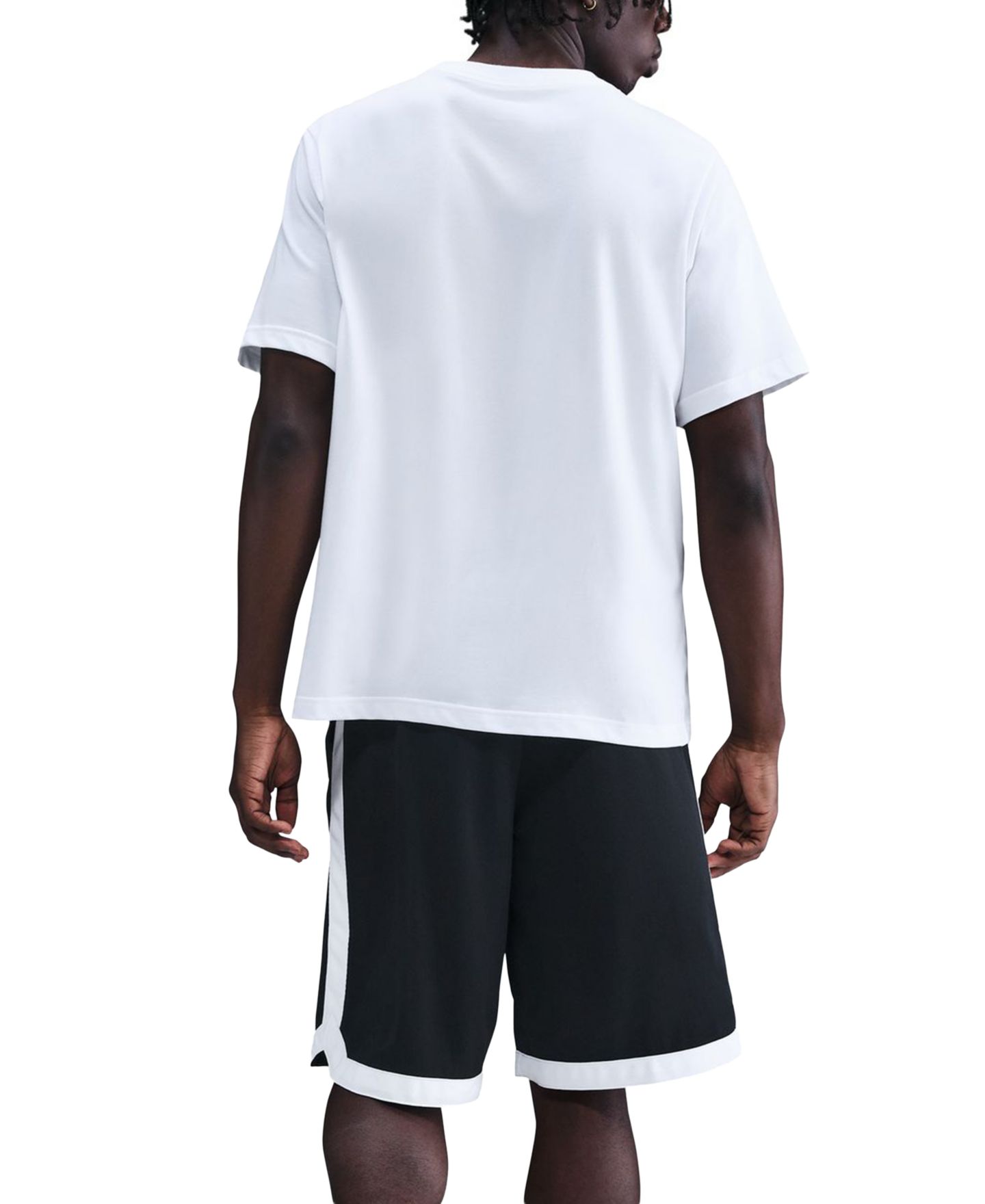 Мужские шорты Nike DNA Academy Dri-FIT 11" Classic-Fit Basketball, цвет: Чёрный / Белый — фото 4