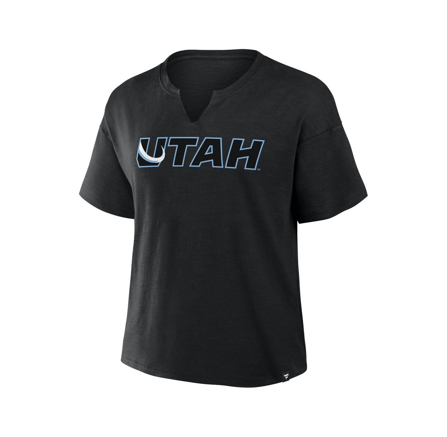 Women's Black Utah Mammoth Combo Stadium Slub Boxy T-Shirt