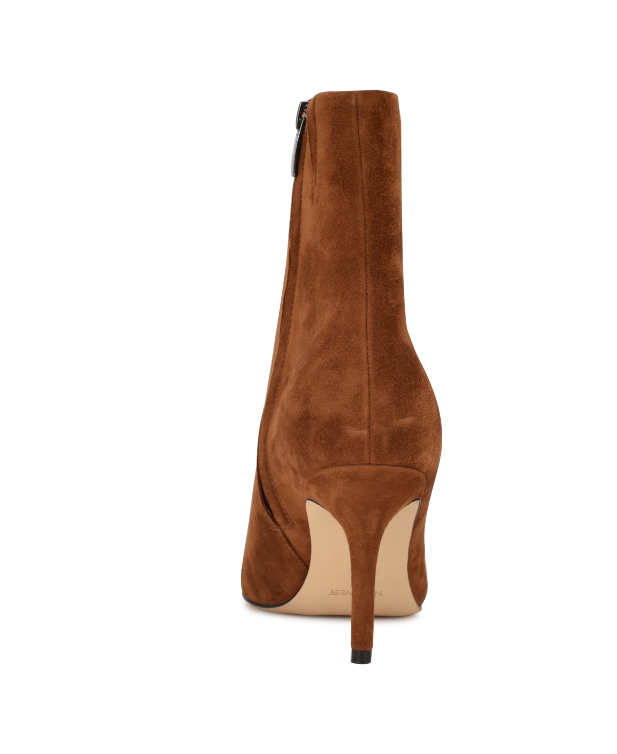Nine West Ohmy Pointed Toe Bootie In Brown