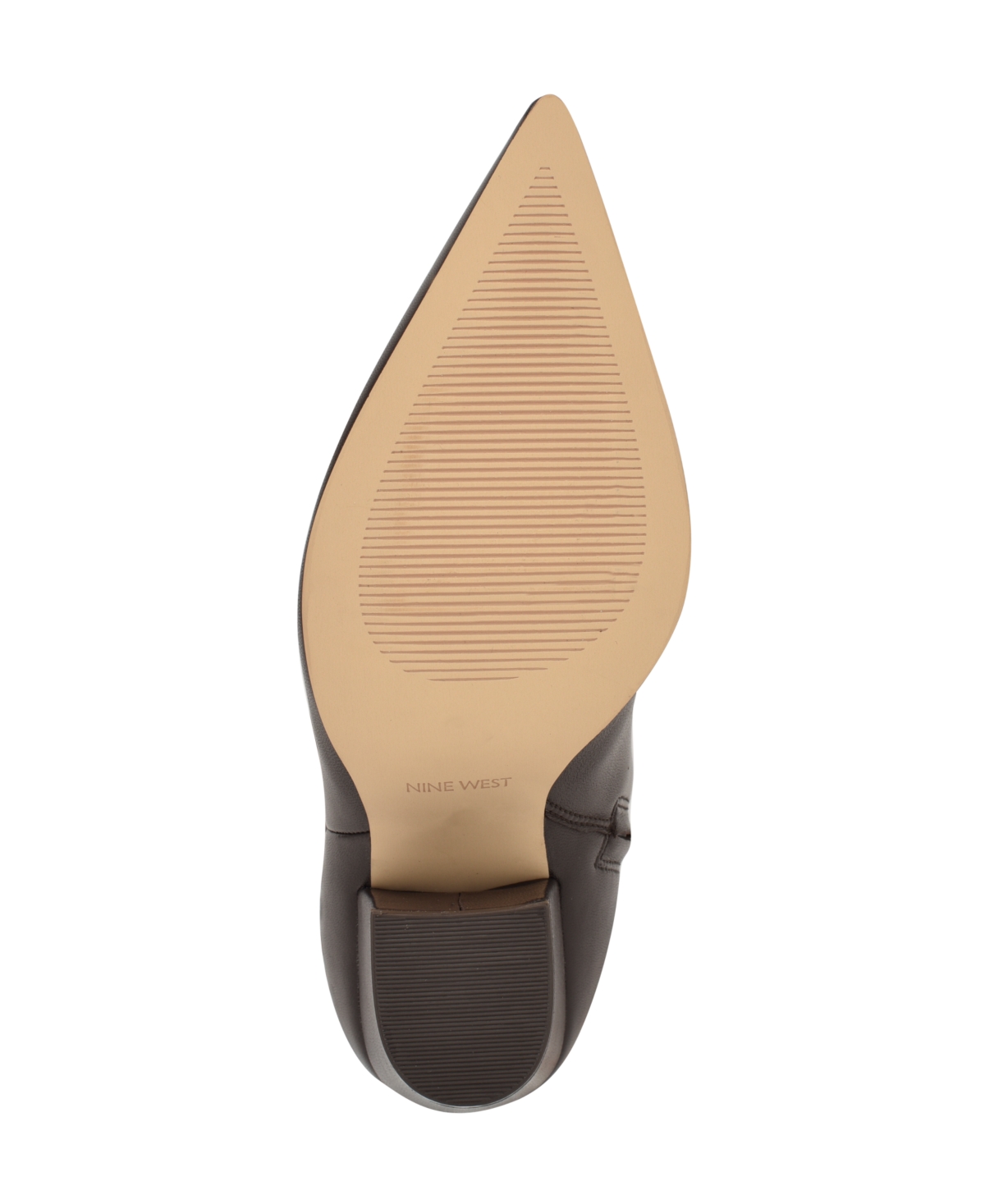 Nine West Adera Pointed Toe Knee High Boot In Brown