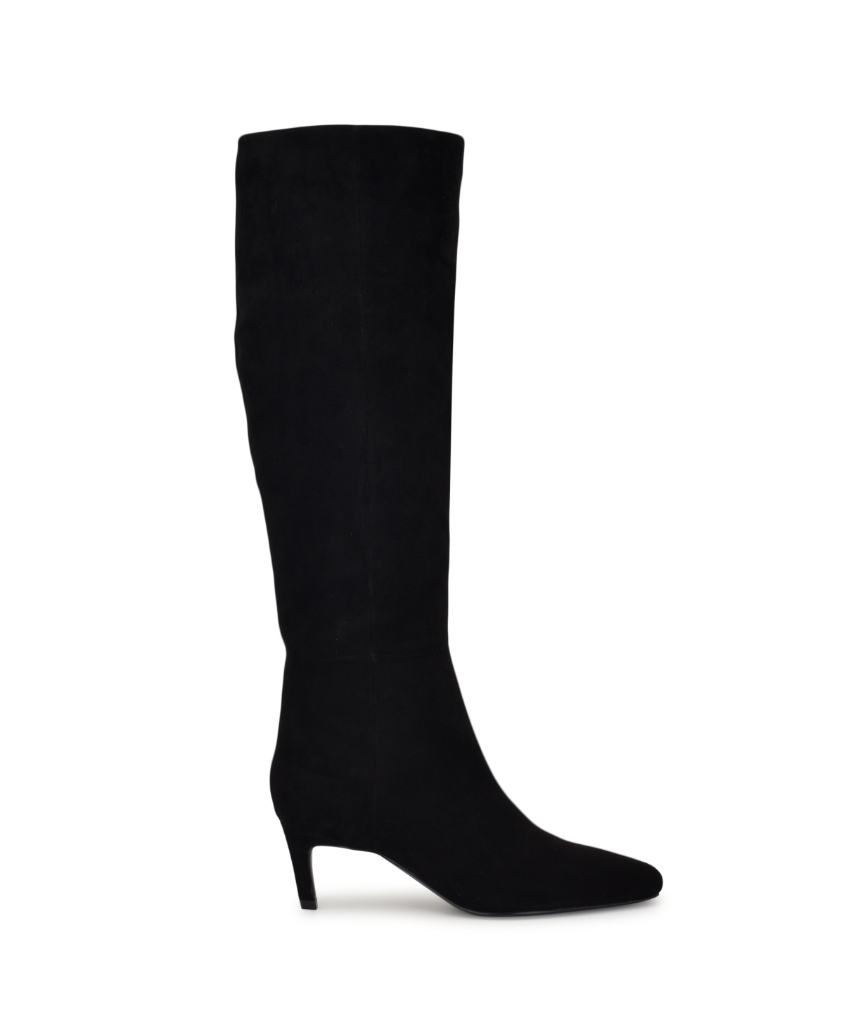 Nine West Women's Caddy Wide Calf Tall Kitten Heel Boots In Black