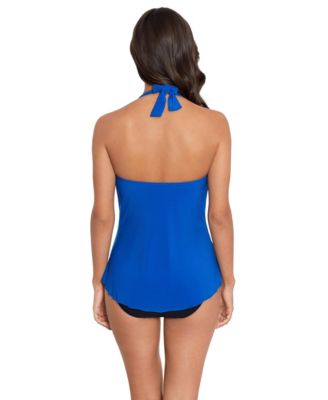 Women's Solid DD Sophie Tankini Top - Sapphire