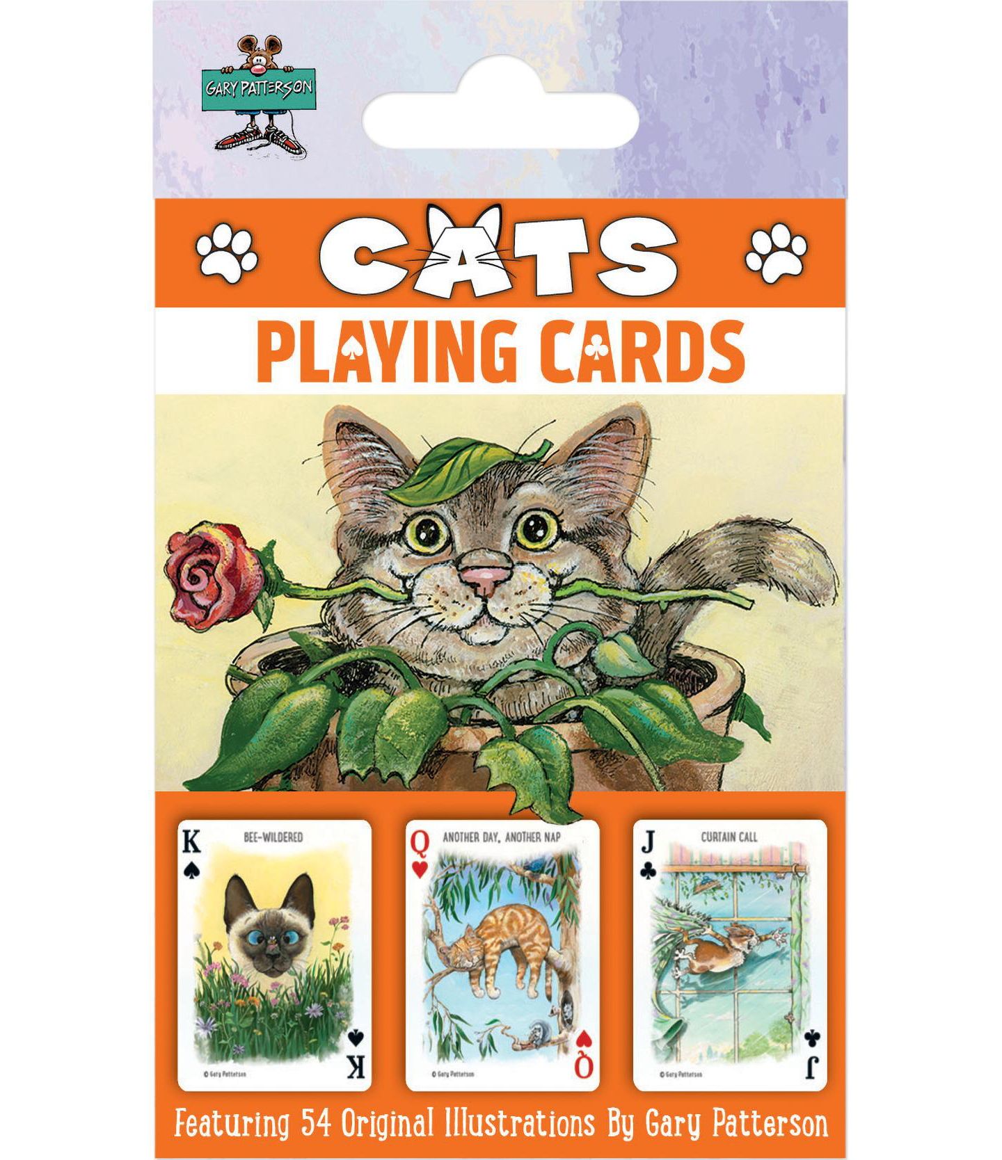 Детская игрушка MasterPieces Puzzles Cats Playing Cards 54-Card Deck, Ages 14+, цвет: Разноцветный — фото 1