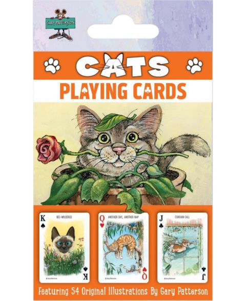 Детская игрушка MasterPieces Puzzles Cats Playing Cards 54-Card Deck, Ages 14+, цвет: Разноцветный