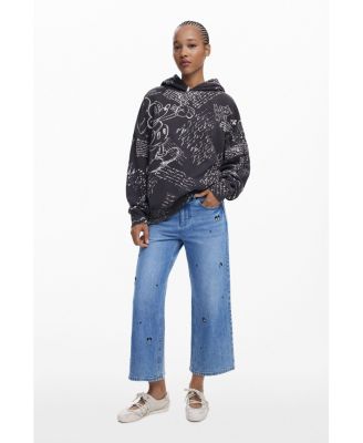 Women's Mickey lettering sweatshirt