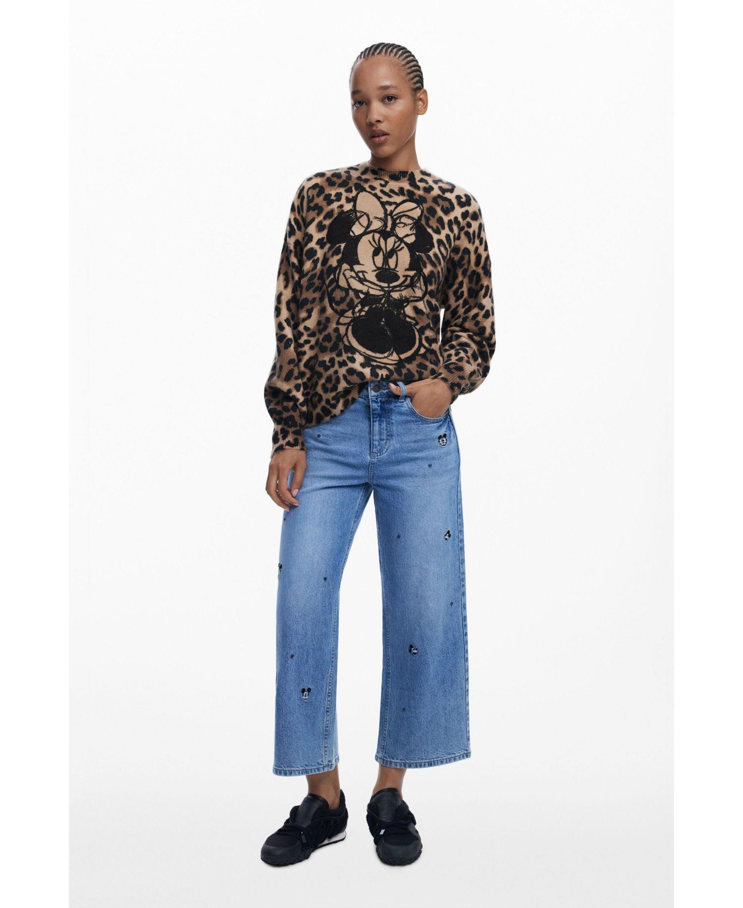 Women's Minnie animal print sweater