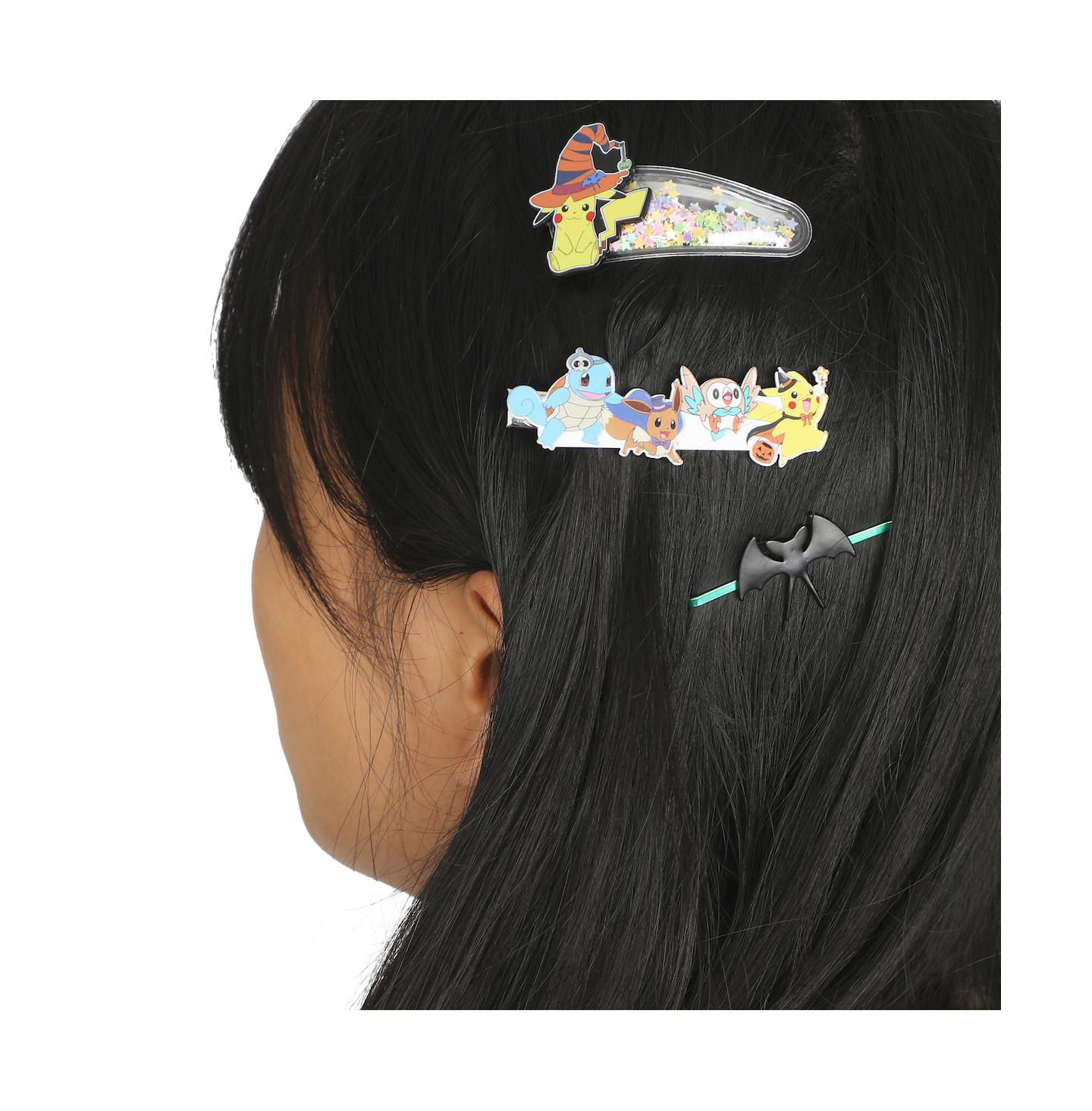 Детские аксессуары для волос Pokemon Halloween 3-Piece Hair Clips Set, цвет: Pok 3-Piece Halloween — фото 7