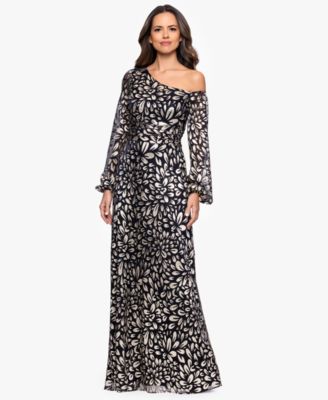 Women's Metallic One Shoulder Sheath Dress