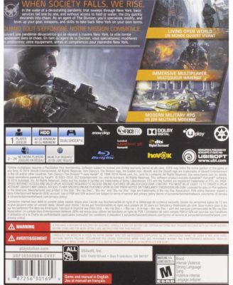 Tom Clancy's: The Division for PlayStation 4