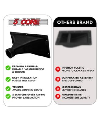 Waveguide Heavy Duty 3X7" 4Pcs Directivity Tweeter Exit Horn Throat Lens Easy Installation - HISE 3X7 4Pcs