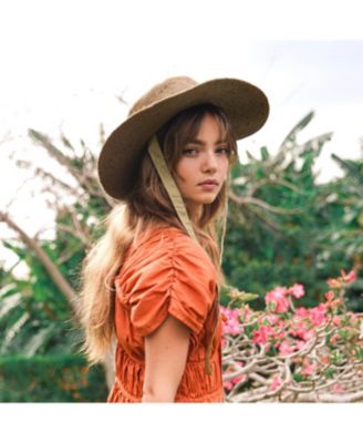 Loli Jute Straw Hat in Neutral Beige