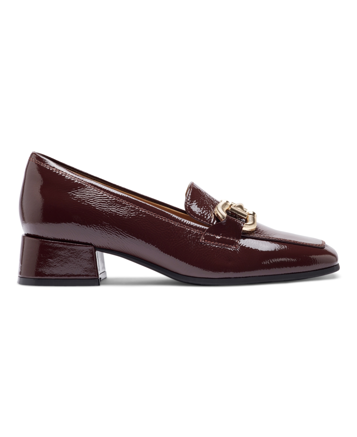 Easy Spirit Women's Franny Eflex Bit Block Heel Loafers In Burgundy