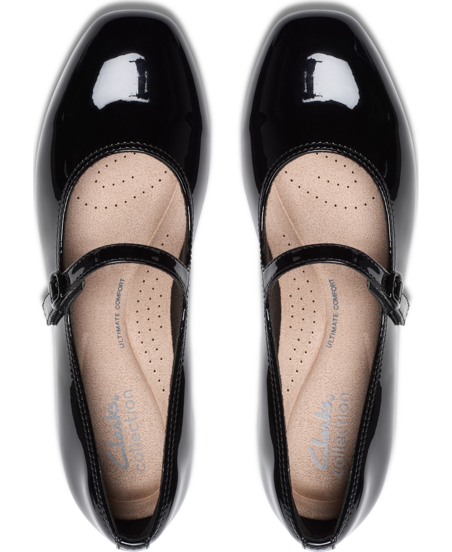 Женские туфли Clarks Iridessa Rae Riptape Dress Pumps, цвет: Чёрный лаковый — фото 4