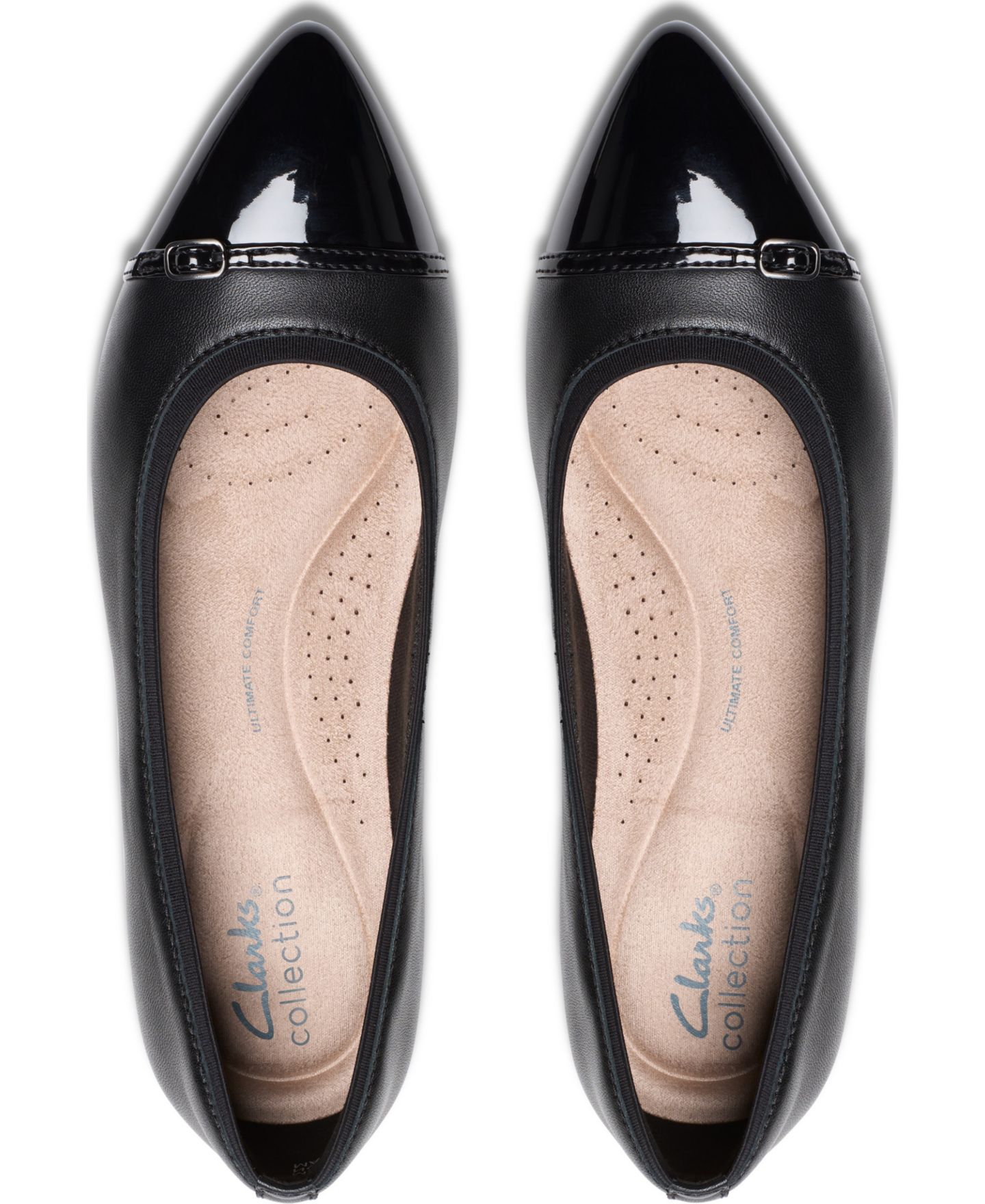 Женские балетки-слипоны Clarks Natalyn Dusk, цвет: Чёрный кожаный — фото 4