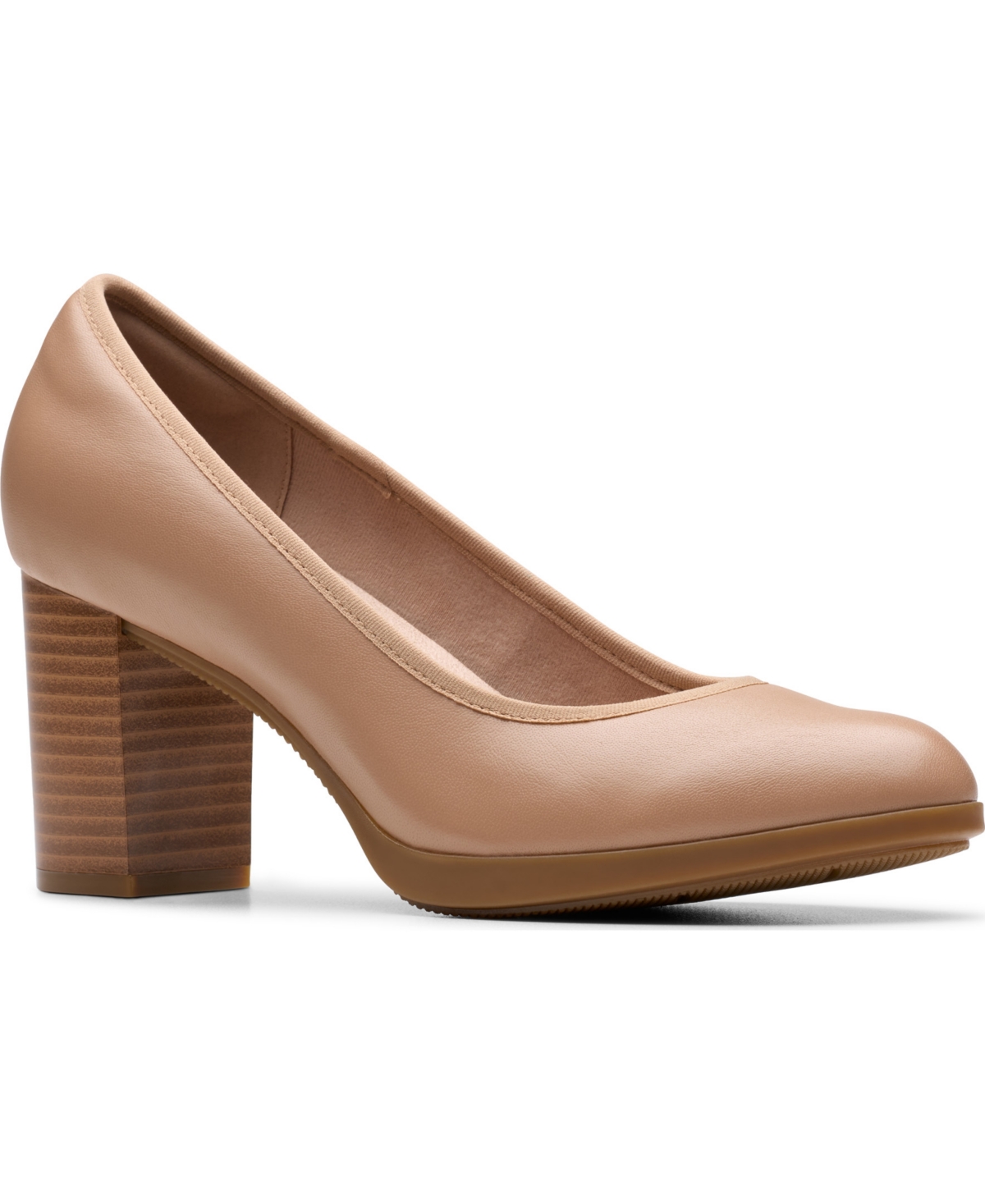 Women's Bayla Carly Slip-On Pumps - Warm Beige Leather