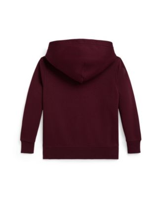 Toddler and Little Boys Polo Bear Fleece Hoodie