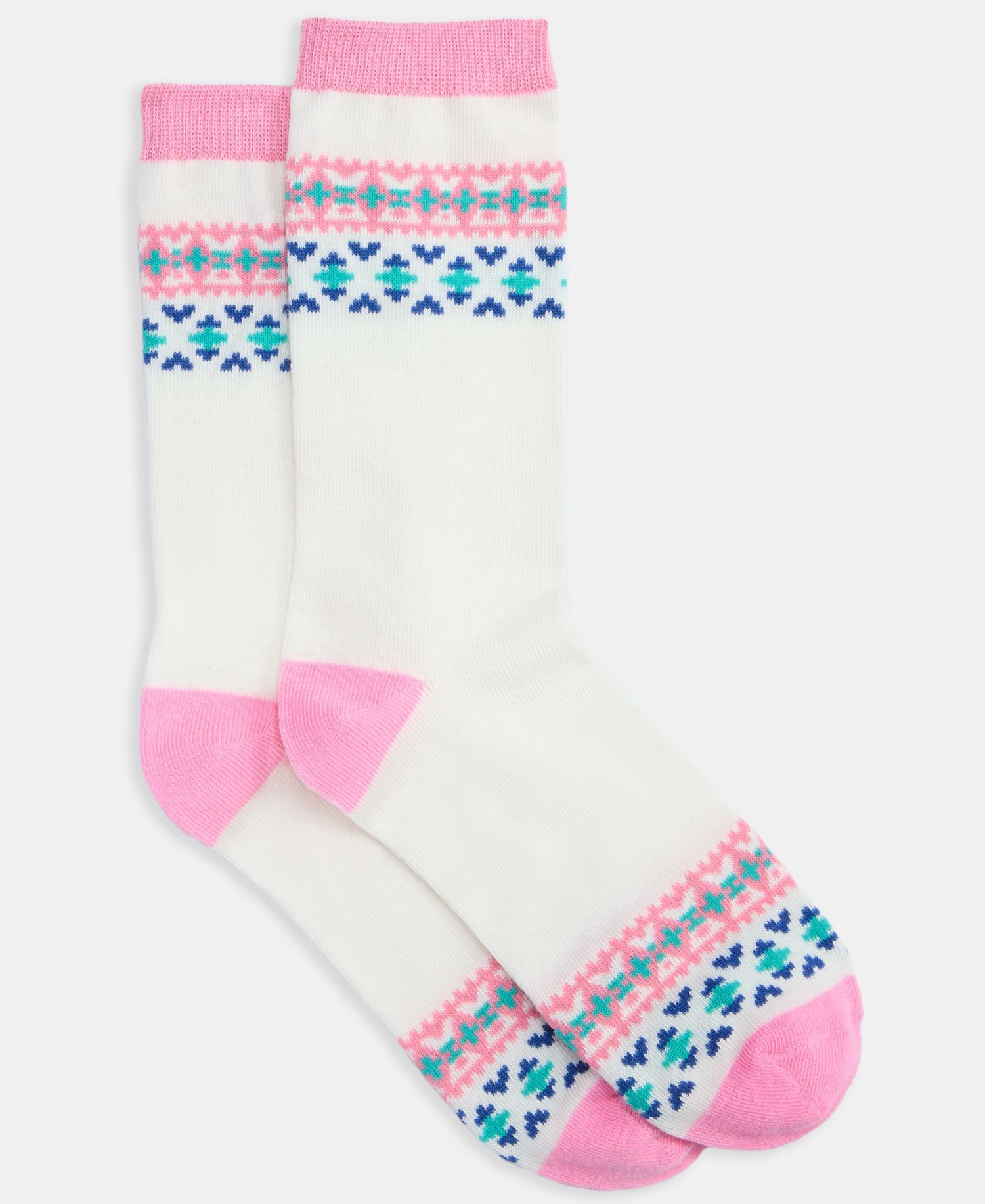 Розовый Fairisle
