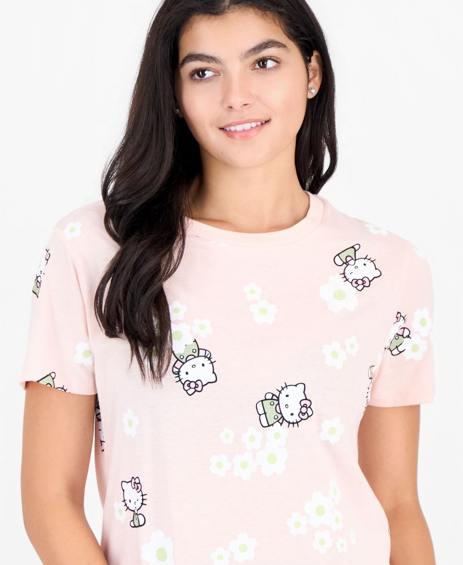 Juniors' Hello Kitty Crewneck T-Shirt